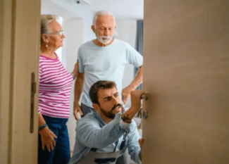 young boy giving Home Repairs for Senior Citizens