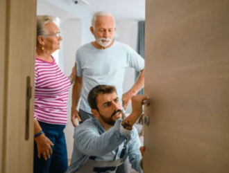 young boy giving Home Repairs for Senior Citizens