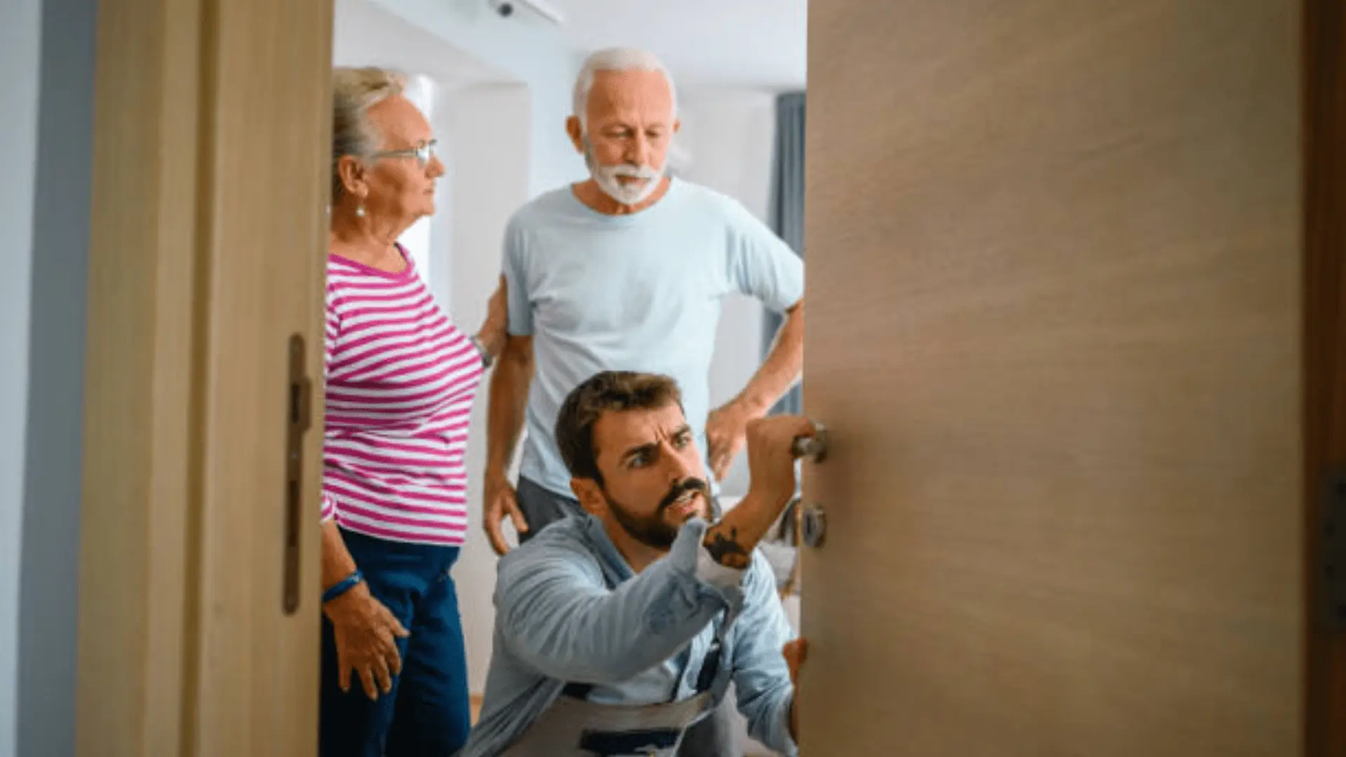 young boy giving Home Repairs for Senior Citizens