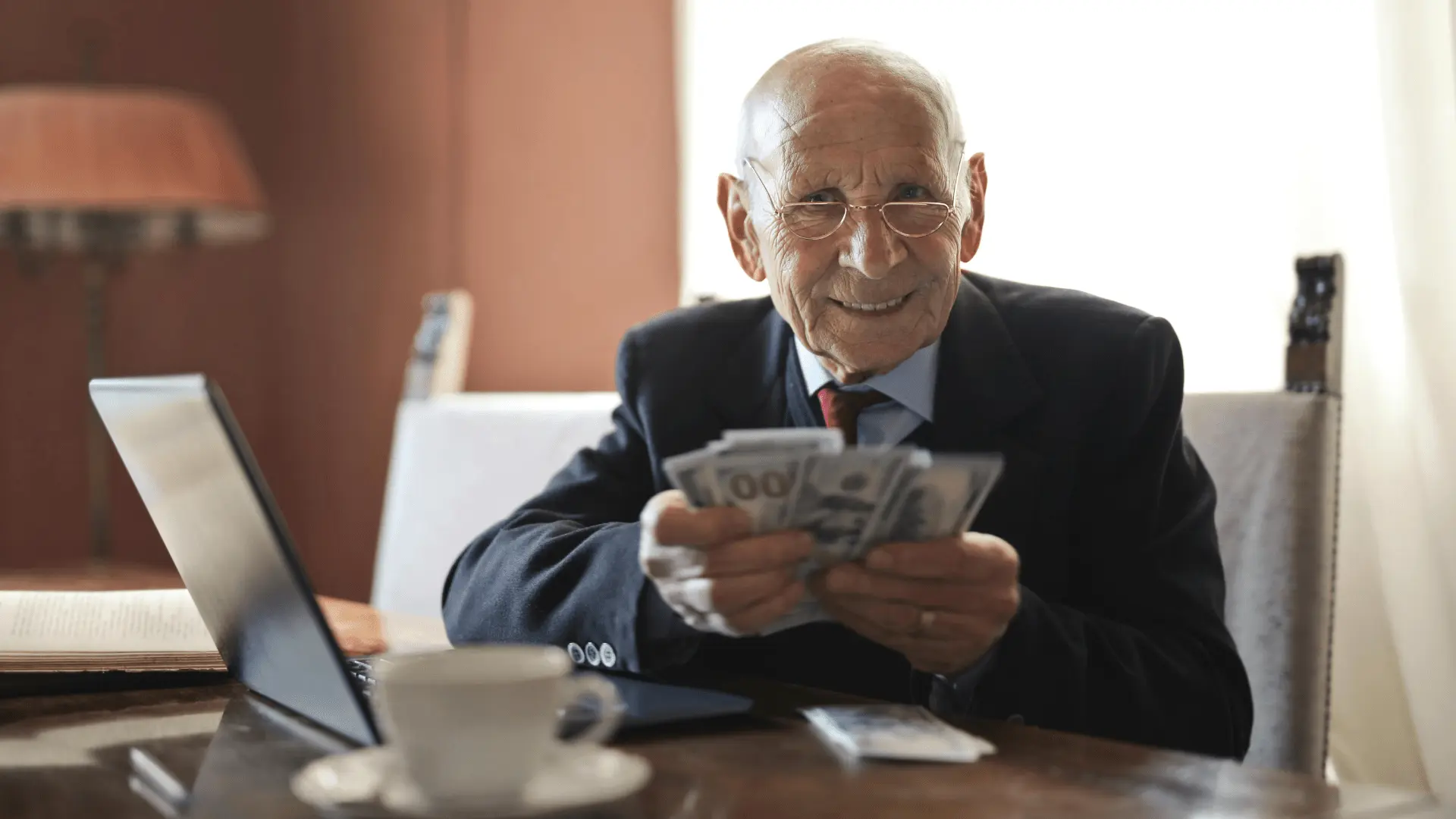 old man thinking about retirement Income Solutions
