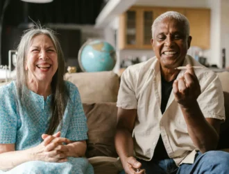 senior couple laughing on Funny Quotes