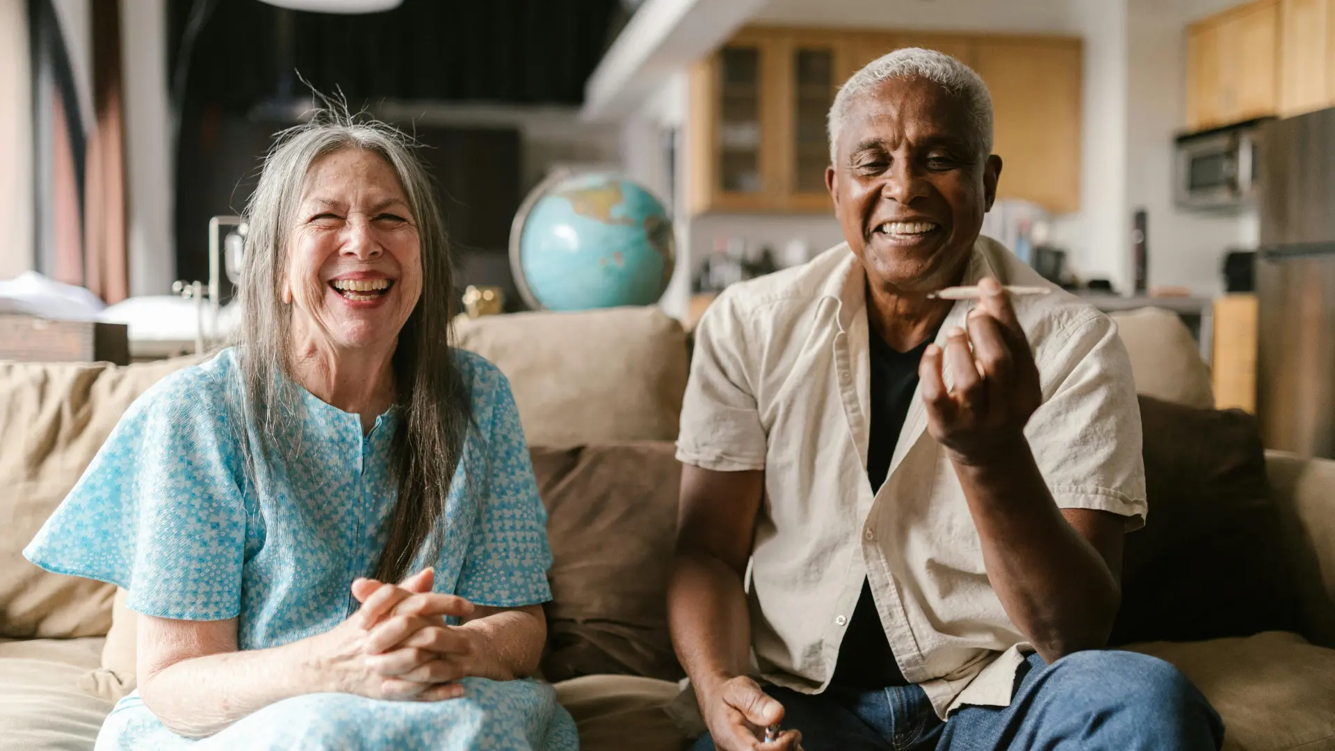 senior couple laughing on Funny Quotes