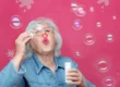 Older Women with Beige Hair Color