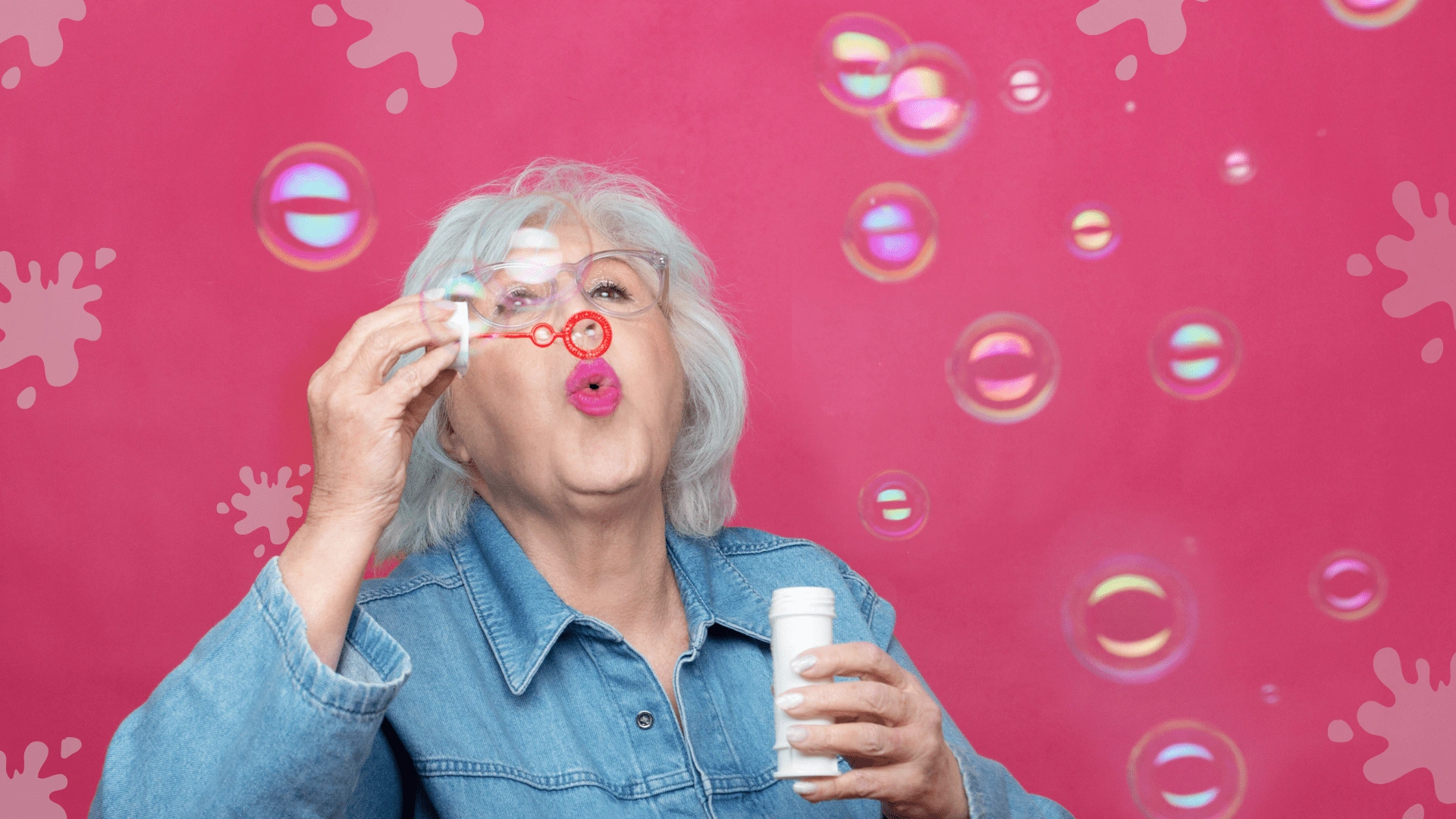 Older Women with Beige Hair Color